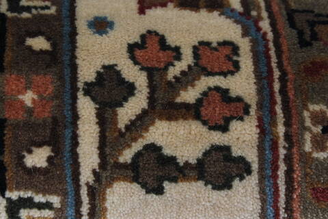 Semnan Beige Runner Hand Knotted 27 X 510  Area Rug 250-26209 Image 9