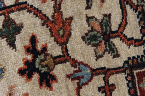 Serapi White Runner Hand Knotted 28 X 59  Area Rug 250-26212 Image 8