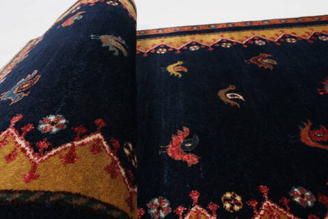 Gabbeh Multicolor Runner Hand Knotted 27 X 510  Area Rug 250-26213 Image 9