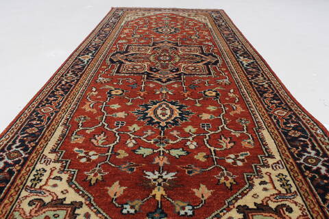 Serapi Red Runner Hand Knotted 25 X 60  Area Rug 250-26214 Image 1