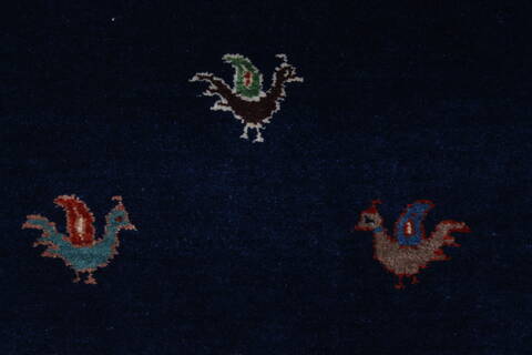 Gabbeh Multicolor Runner Hand Knotted 26 X 510  Area Rug 250-26215 Image 3