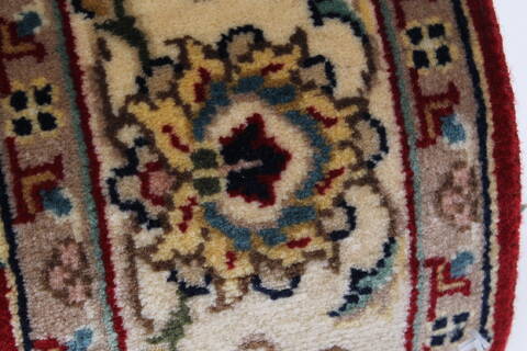 Isfahan Red Runner Hand Knotted 26 X 511  Area Rug 250-26217 Image 10