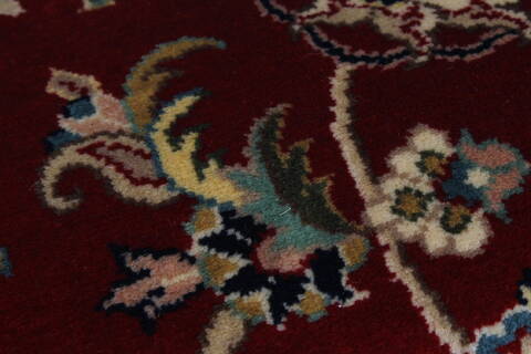 Isfahan Red Runner Hand Knotted 26 X 511  Area Rug 250-26217 Image 8