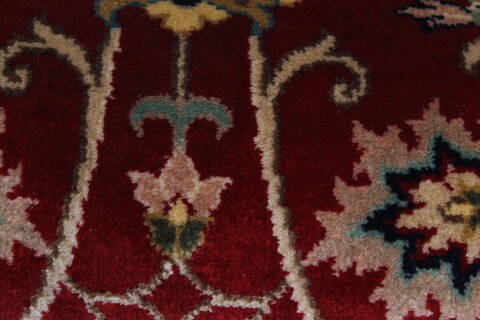 Isfahan Red Runner Hand Knotted 26 X 511  Area Rug 250-26217 Image 9