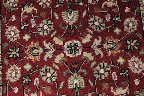 Kashmar Beige Runner Hand Knotted 27 X 61  Area Rug 250-26230 Image 4