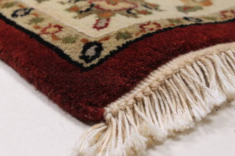 Kashmar Beige Runner Hand Knotted 27 X 61  Area Rug 250-26230 Image 6