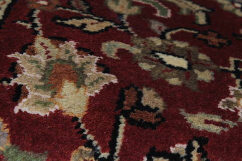 Kashmar Beige Runner Hand Knotted 27 X 61  Area Rug 250-26230 Image 7