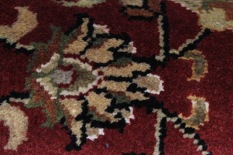 Kashmar Beige Runner Hand Knotted 27 X 61  Area Rug 250-26230 Image 8