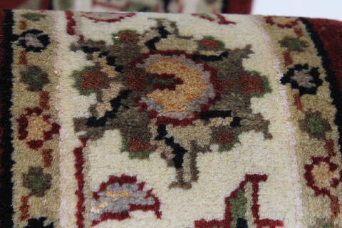 Kashmar Beige Runner Hand Knotted 27 X 61  Area Rug 250-26230 Image 9