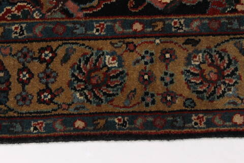 Tabriz Beige Runner Hand Knotted 27 X 60  Area Rug 250-26232 Image 2