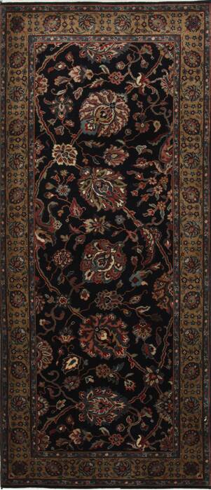 Tabriz Beige Runner Hand Knotted 27 X 60  Area Rug 250-26232 Image 0