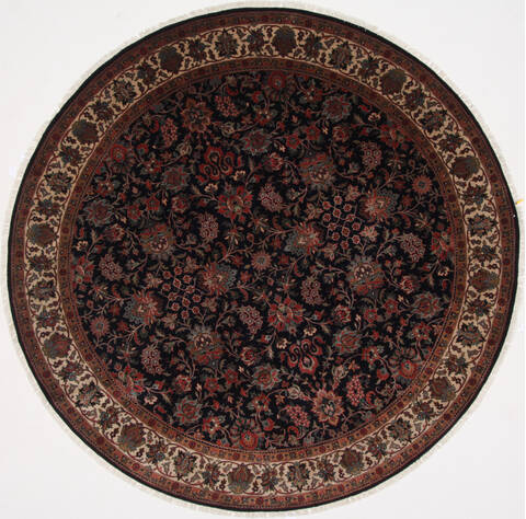 Kashmar Purple Round Hand Knotted 80 X 81  Area Rug 250-26250 Image 0