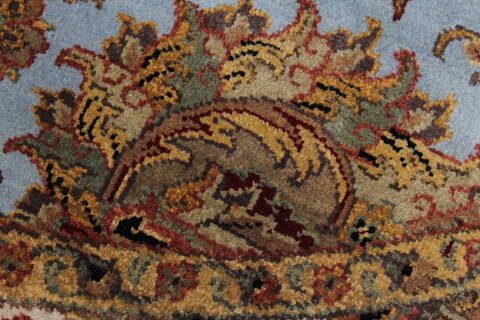 Kashan Beige Round Hand Knotted 80 X 80  Area Rug 250-26251 Image 6