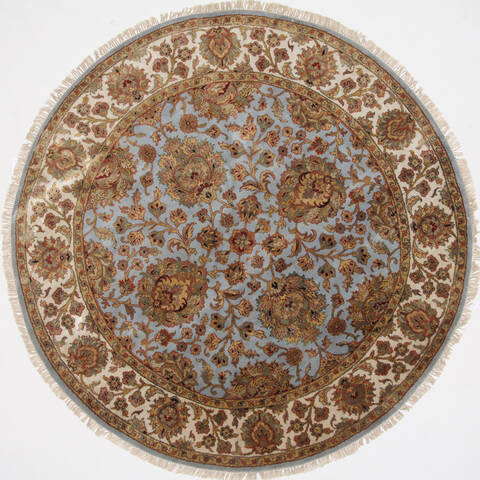 Kashan Beige Round Hand Knotted 80 X 80  Area Rug 250-26251 Image 0