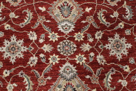 Chobi Beige Round Hand Knotted 711 X 711  Area Rug 250-26253 Image 4