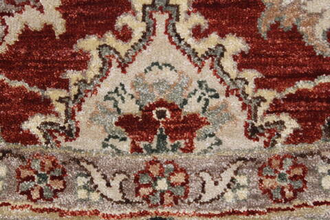 Chobi Beige Round Hand Knotted 711 X 711  Area Rug 250-26253 Image 6