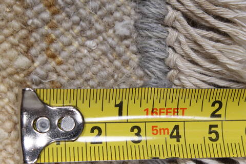 Chobi Beige Round Hand Knotted 82 X 83  Area Rug 250-26255 Image 2