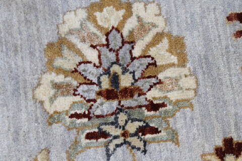 Chobi Beige Round Hand Knotted 82 X 83  Area Rug 250-26255 Image 8