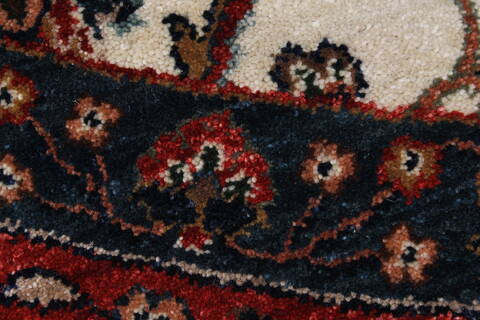 Tabriz Blue Round Hand Knotted 710 X 710  Area Rug 250-26257 Image 10