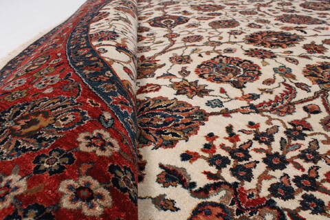 Tabriz Blue Round Hand Knotted 710 X 710  Area Rug 250-26257 Image 1