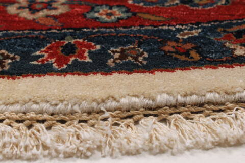 Tabriz Blue Round Hand Knotted 710 X 710  Area Rug 250-26257 Image 6