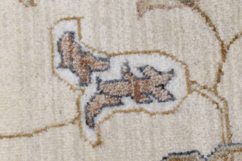 Chobi Beige Round Hand Knotted 81 X 82  Area Rug 250-26263 Image 6