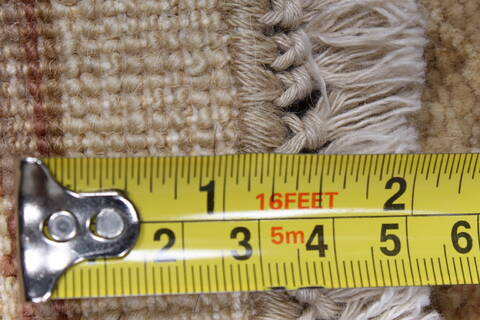 Chobi Beige Round Hand Knotted 710 X 711  Area Rug 250-26266 Image 1