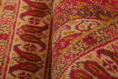 Tabriz Red Hand Knotted 111 X 210  Area Rug 100-26279 Image 3