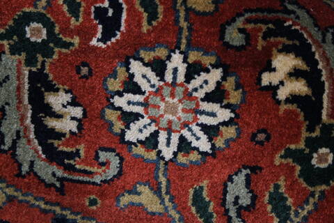 Herati Beige Round Hand Knotted 80 X 80  Area Rug 250-26281 Image 7