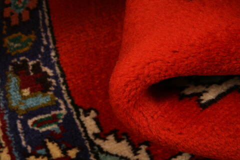 Tabriz Red Hand Knotted 111 X 210  Area Rug 100-26282 Image 2