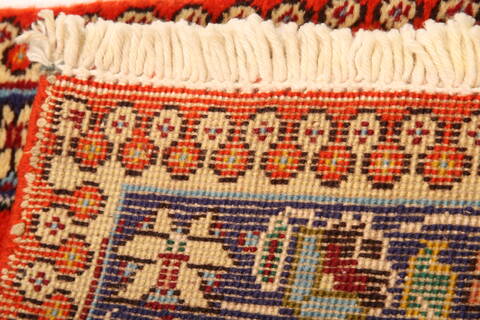 Tabriz Red Hand Knotted 111 X 210  Area Rug 100-26282 Image 6