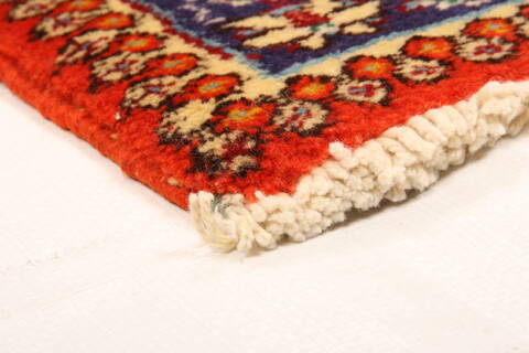 Tabriz Red Hand Knotted 111 X 210  Area Rug 100-26282 Image 7