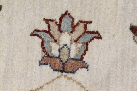 Ziegler Beige Round Hand Knotted 80 X 81  Area Rug 250-26293 Image 7