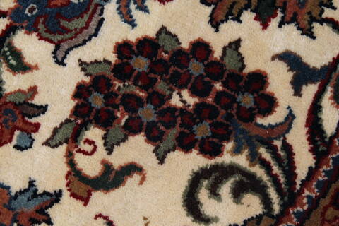 Tabriz Beige Round Hand Knotted 80 X 80  Area Rug 250-26297 Image 6