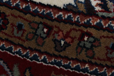 Tabriz Beige Round Hand Knotted 80 X 80  Area Rug 250-26297 Image 8