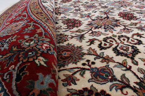 Tabriz Beige Round Hand Knotted 80 X 80  Area Rug 250-26297 Image 9