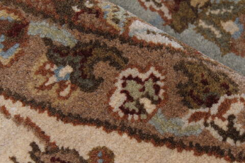 Herati Beige Round Hand Knotted 80 X 81  Area Rug 250-26299 Image 8
