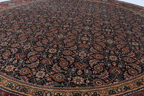 Herati Beige Round Hand Knotted 80 X 80  Area Rug 250-26326 Image 4