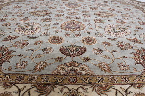 Jaipur Blue Octagon Hand Knotted 82 X 82  Area Rug 250-26332 Image 2
