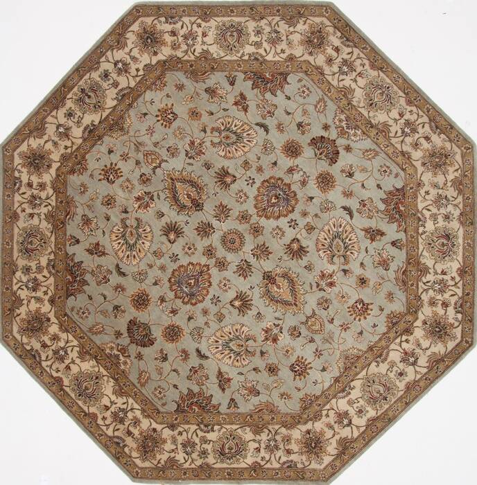 Jaipur Blue Octagon Hand Knotted 82 X 82  Area Rug 250-26332 Image 0