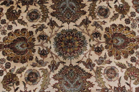 Kashmar Beige Round Hand Knotted 710 X 711  Area Rug 250-26335 Image 5