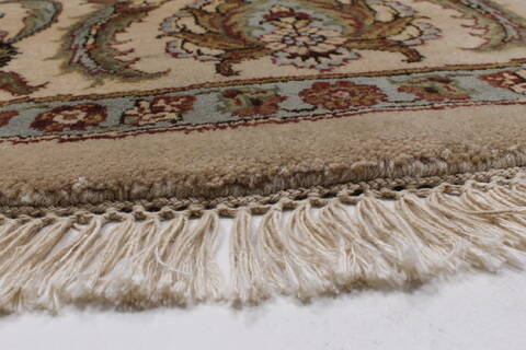 Kashmar Beige Round Hand Knotted 710 X 711  Area Rug 250-26335 Image 6