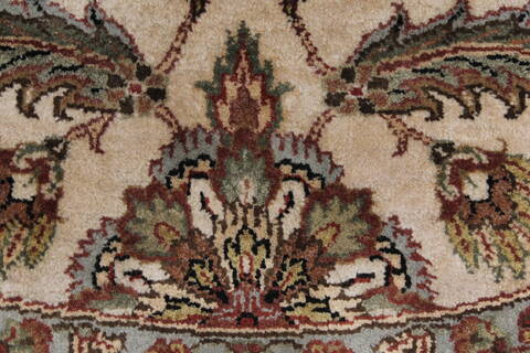 Kashmar Beige Round Hand Knotted 710 X 711  Area Rug 250-26335 Image 7