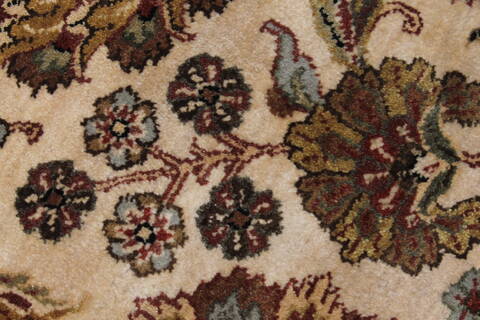 Kashmar Beige Round Hand Knotted 710 X 711  Area Rug 250-26335 Image 8
