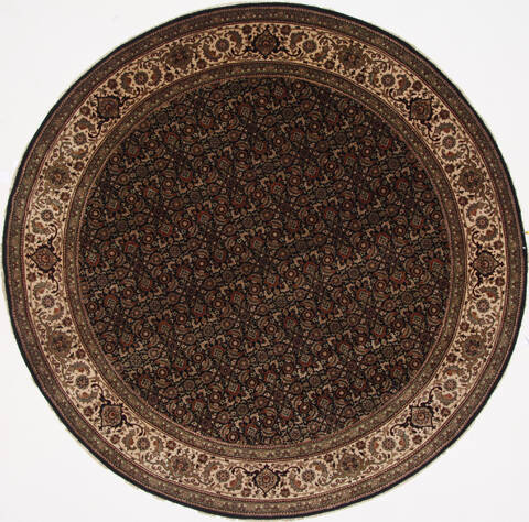 Herati Beige Round Hand Knotted 711 X 711  Area Rug 250-26344 Image 0