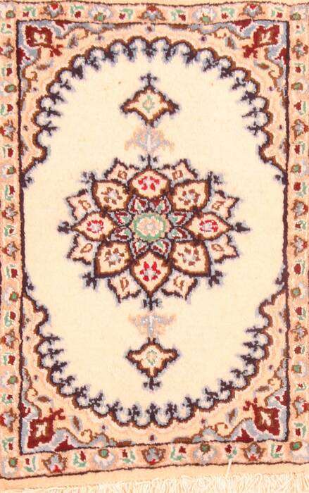 Nain White Hand Knotted 14 X 20  Area Rug 100-26348 Image 0