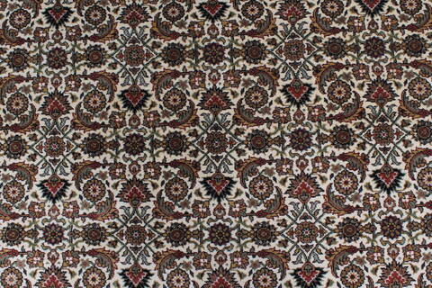 Herati Beige Round Hand Knotted 80 X 80  Area Rug 250-26353 Image 4