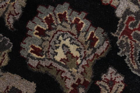 Agra Beige Round Hand Knotted 78 X 79  Area Rug 250-26371 Image 7
