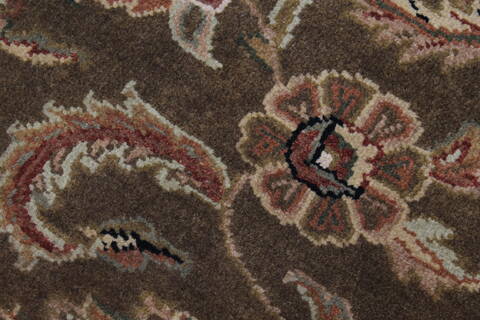 Kashan Beige Round Hand Knotted 80 X 80  Area Rug 250-26375 Image 7