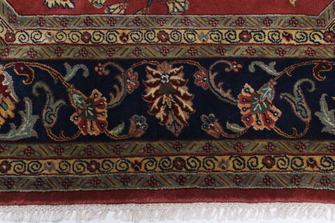 Sarouk Blue Octagon Hand Knotted 711 X 711  Area Rug 250-26376 Image 2
